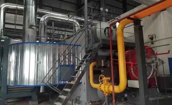 淄博新區(qū)燃氣鍋爐工程   本項目燃氣熱水爐供熱量為21MW，供熱效率大于96%，采用低氮燃燒器，無需使用再循環(huán)風機，氮氧化物排放濃度低于.jpg